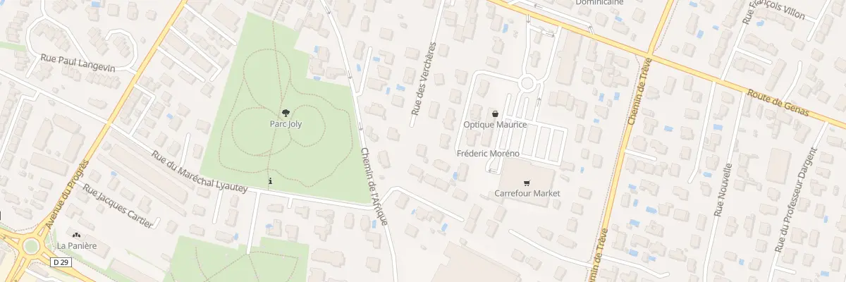 Plan du 9 Rue des Verchères à Chassieu