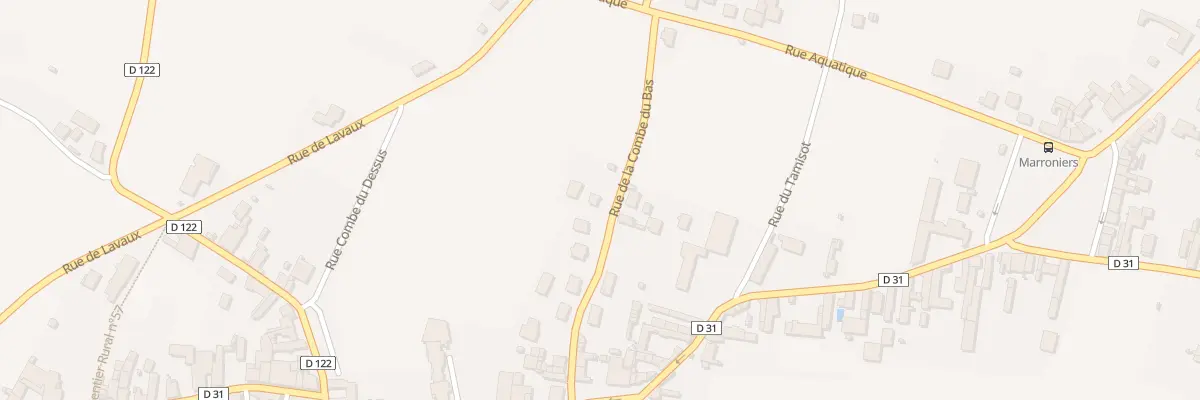 Plan du 9007 Rue de Combe du Bas à Gevrey-Chambertin