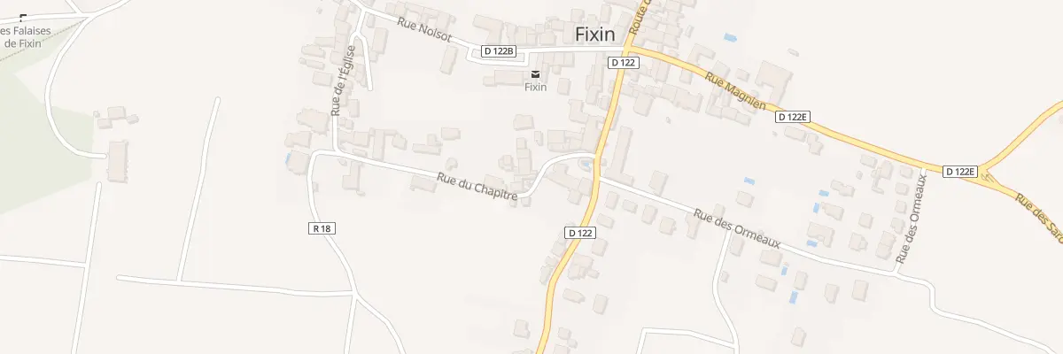 Plan du 10 Rue du Chapitre à Fixin