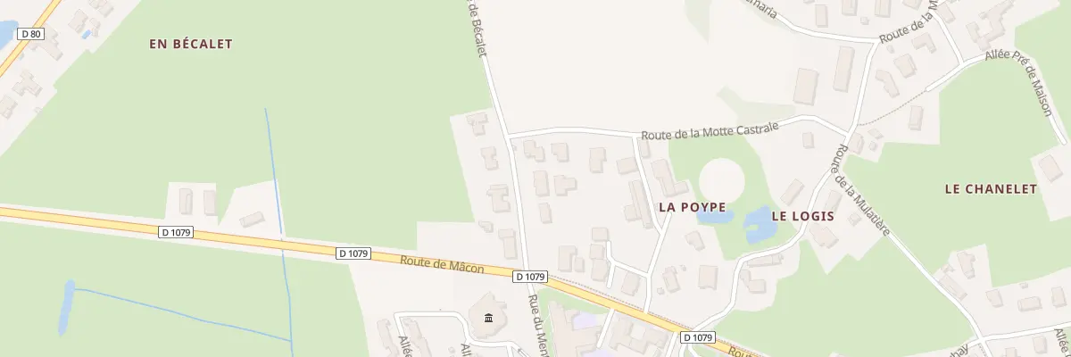 Plan du 80 Rte de Bécalet à Saint-Cyr-sur-Menthon