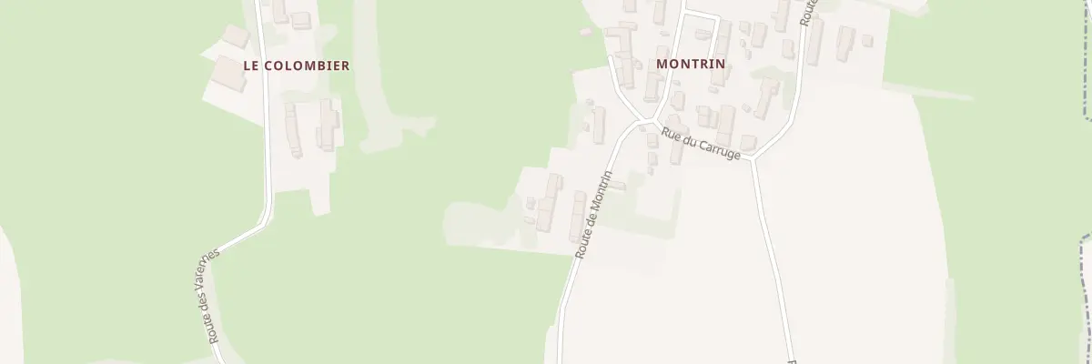 Plan du 958 Rte de Montrin à Saint-Bénigne