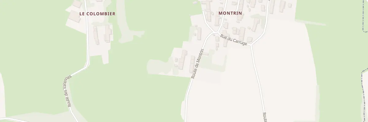 Plan du 974 Rte de Montrin à Saint-Bénigne