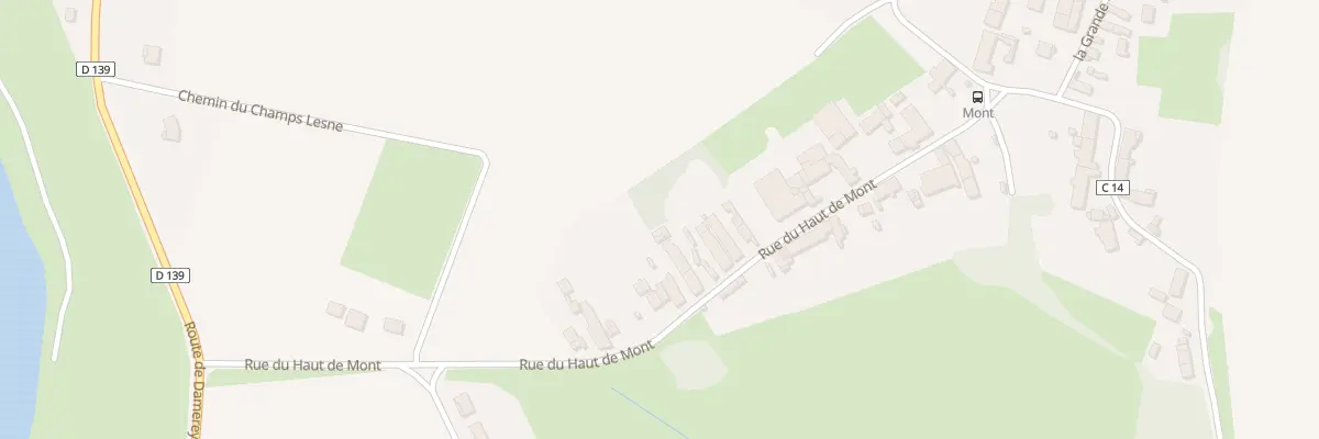 Plan du 14 Rue du Haut de Mont à Verjux
