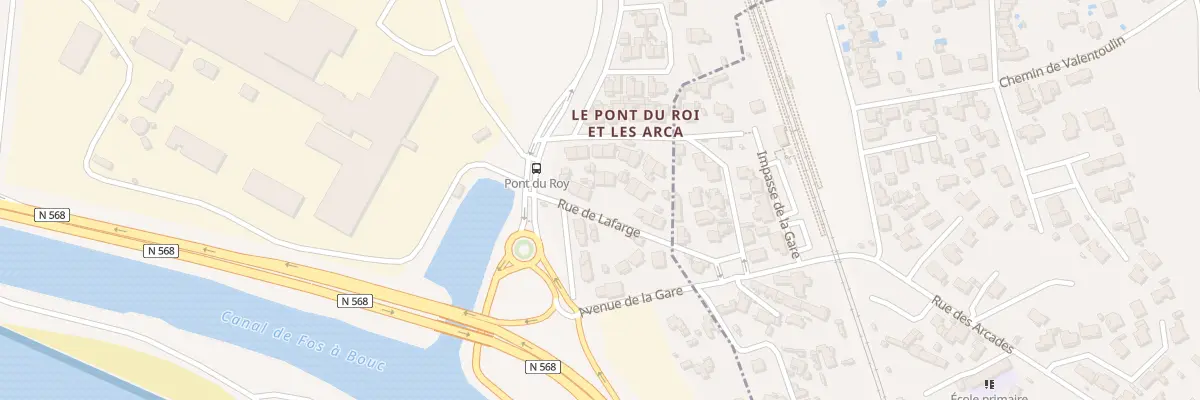 Plan du 3 Le Pont du Roi et Les Arca à Fos-sur-Mer