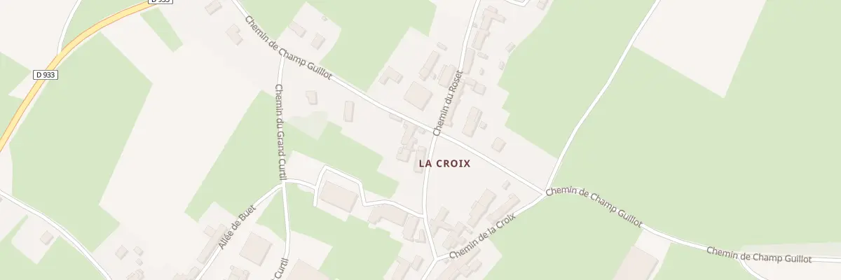 Plan du 909 Che du Roset à Arbigny