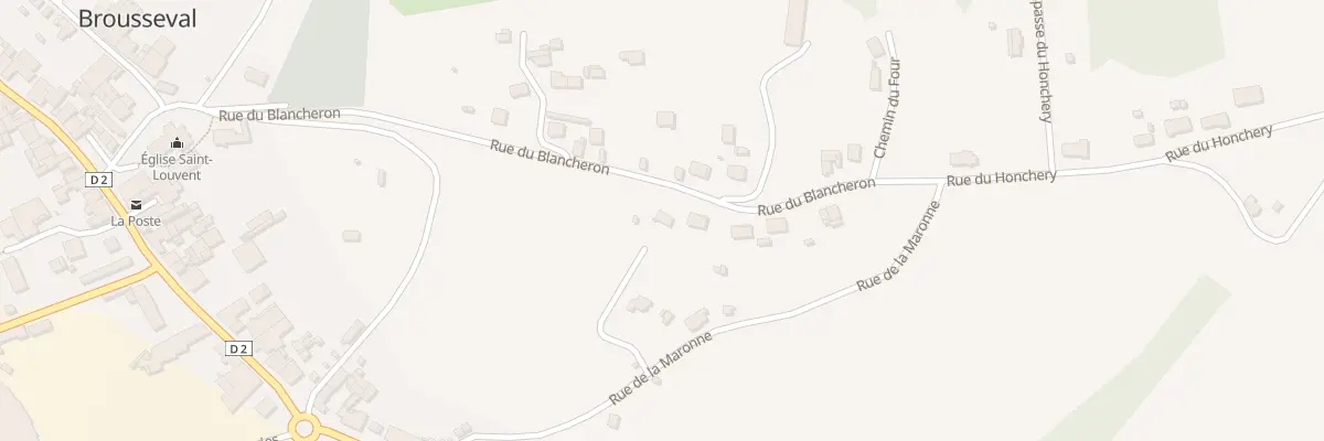 Plan du 9006 Rue du Blancheron à Brousseval