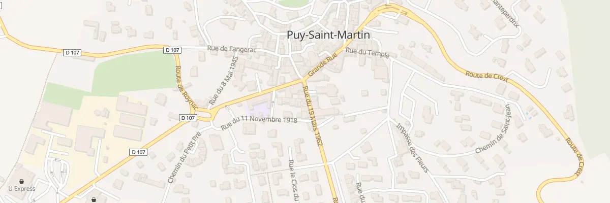 Plan du 5142 Le Village à Puy-Saint-Martin