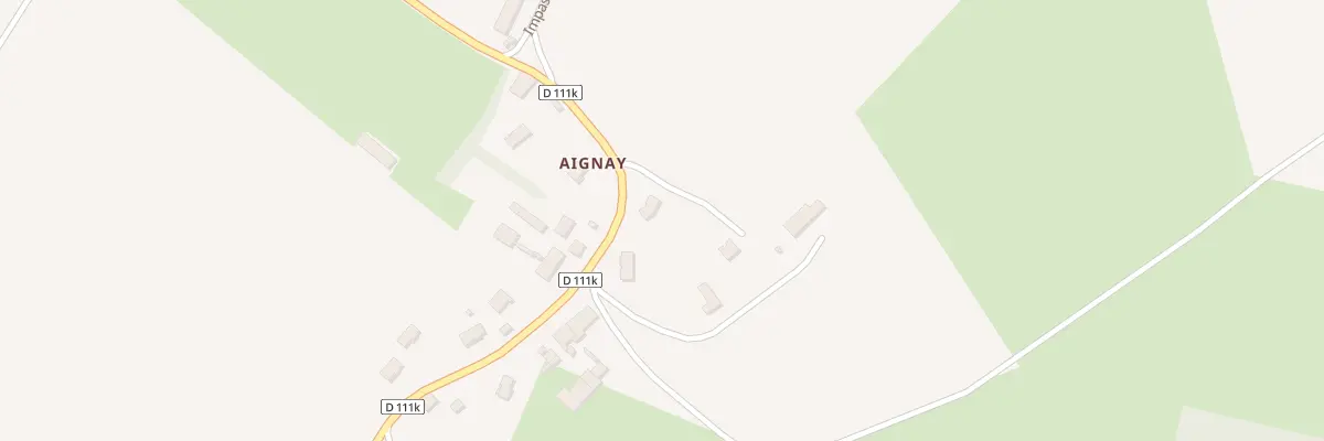 Plan du 1 Rue des Hospitaliers (Aignay) à Meursanges