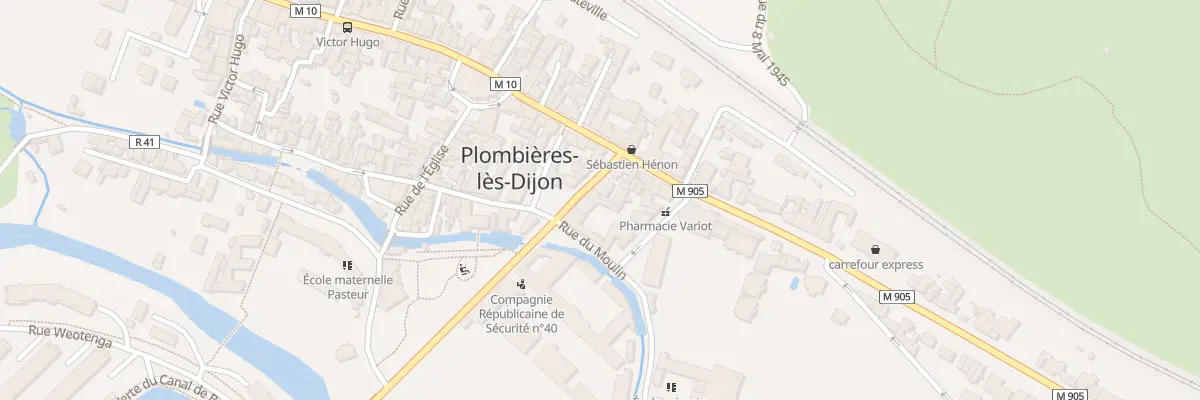 Plan du 7 Av François Mitterrand à Plombières-lès-Dijon