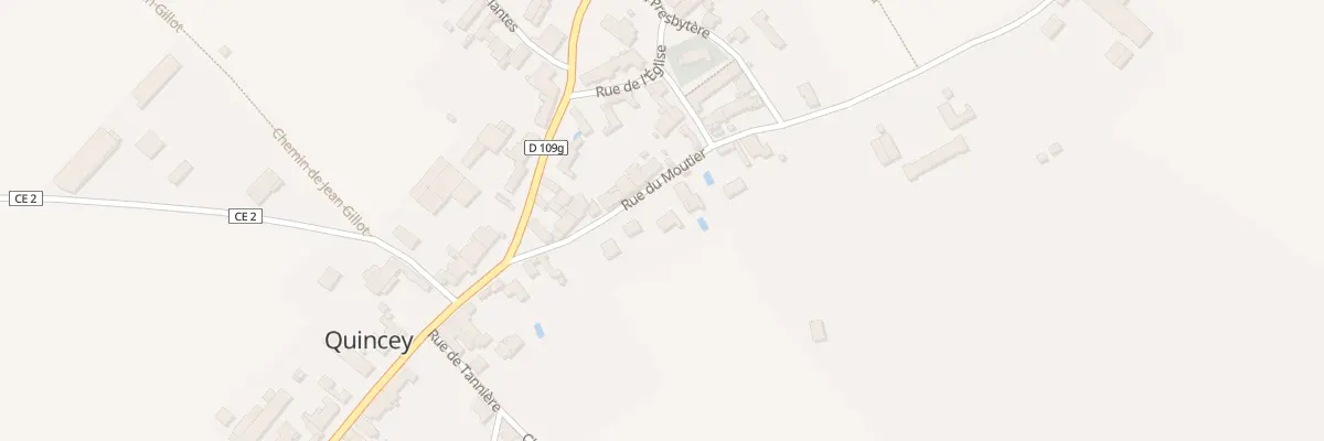 Plan du 8 Rue du Moutier à Quincey