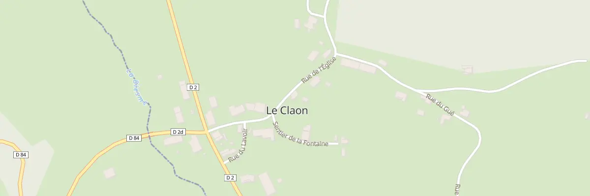 Plan du 6 Rue de l’Eglise au Claon