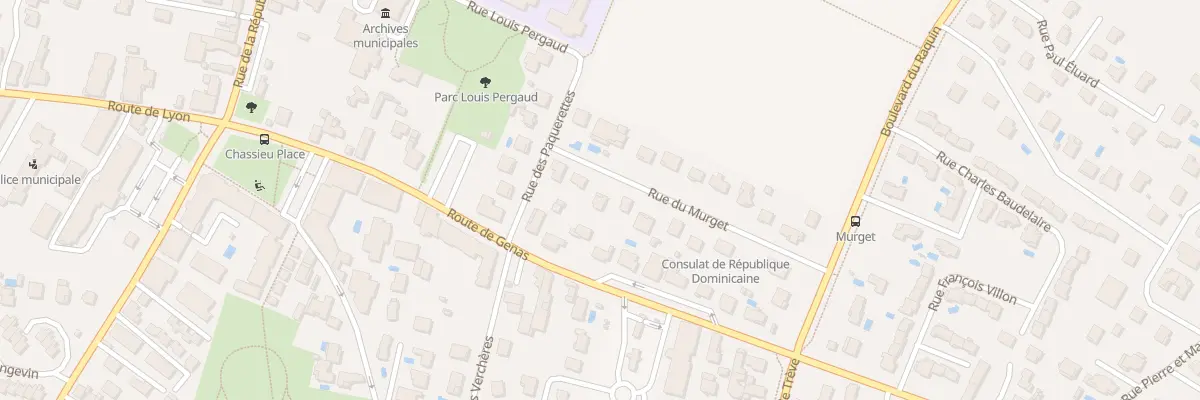 Plan du 6 Rue du Murget à Chassieu