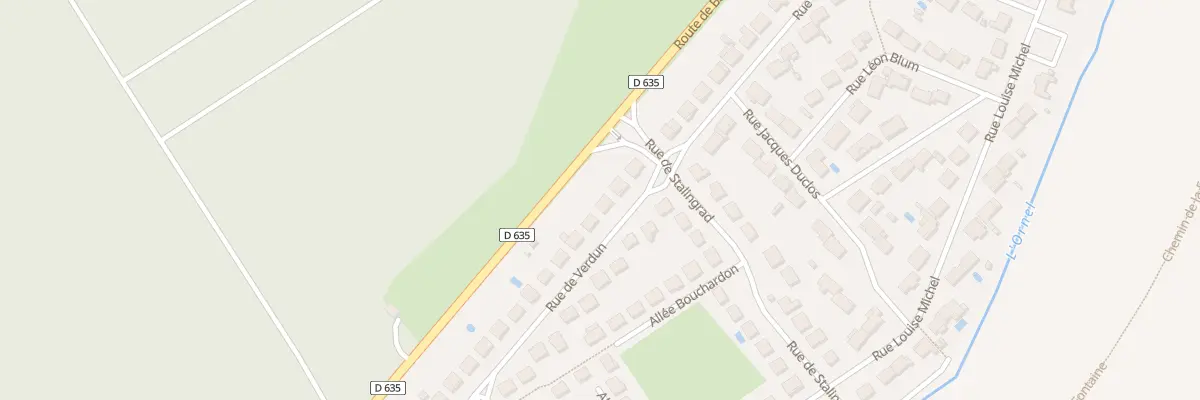 Plan du 45 Rue de Verdun à Bettancourt-la-Ferrée