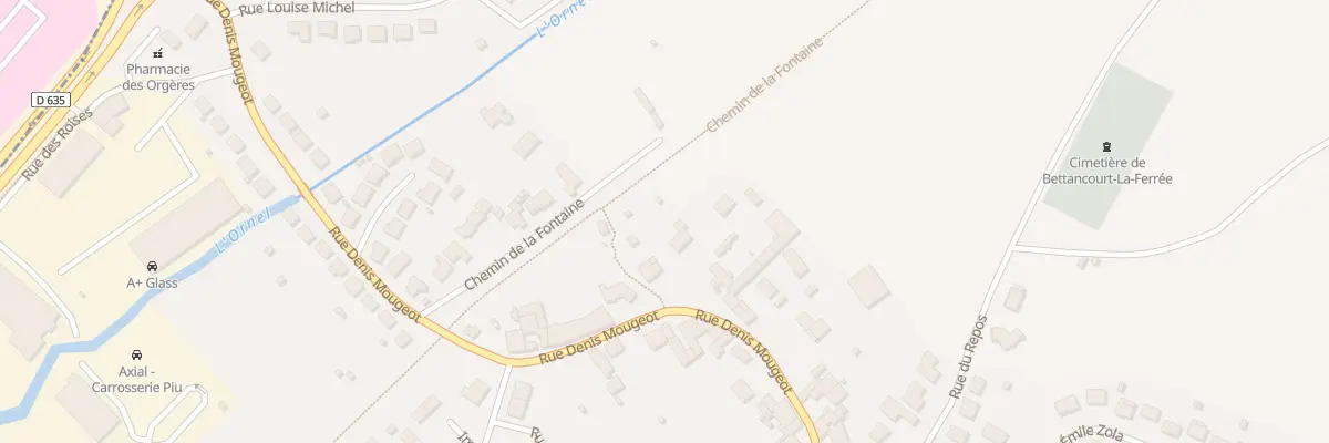 Plan du 25T Rue Denis Mougeot à Bettancourt-la-Ferrée