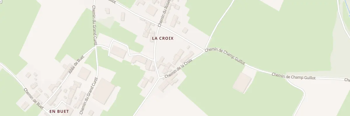 Plan du 870 Che du Roset à Arbigny