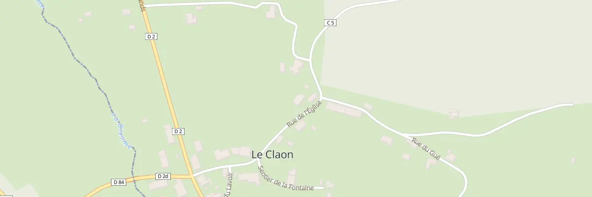 Plan du 5 Rue de l’Eglise au Claon