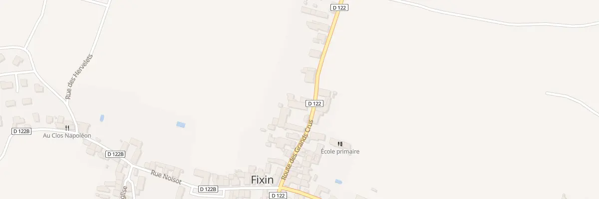 Plan du 28 Rte des Grands Crus à Fixin