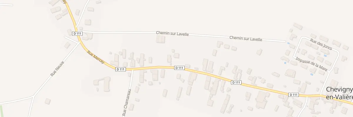Plan du 22 Rue Mercey à Chevigny-en-Valière