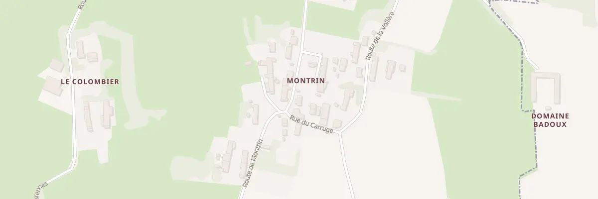 Plan du 855 Rte de Montrin à Saint-Bénigne