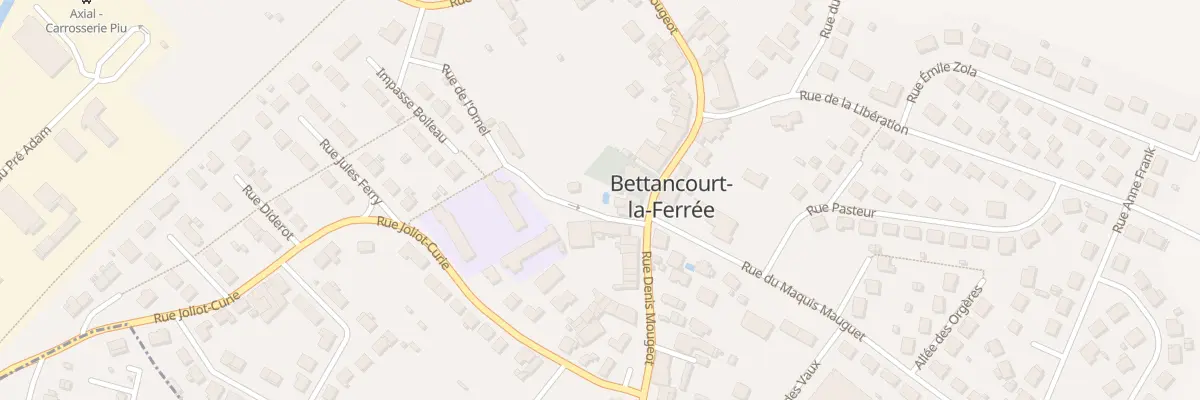 Plan du 68 Rue Denis Mougeot à Bettancourt-la-Ferrée