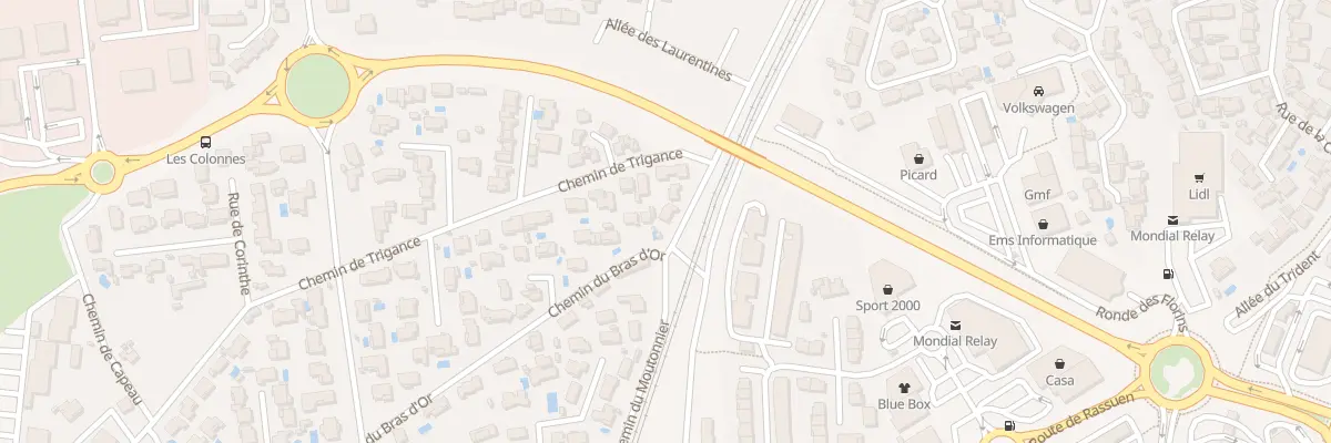 Plan du 5 Che de Trigance à Istres