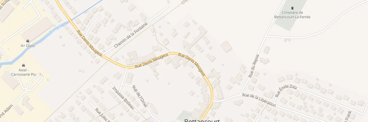 Plan du 36 Rue Denis Mougeot à Bettancourt-la-Ferrée