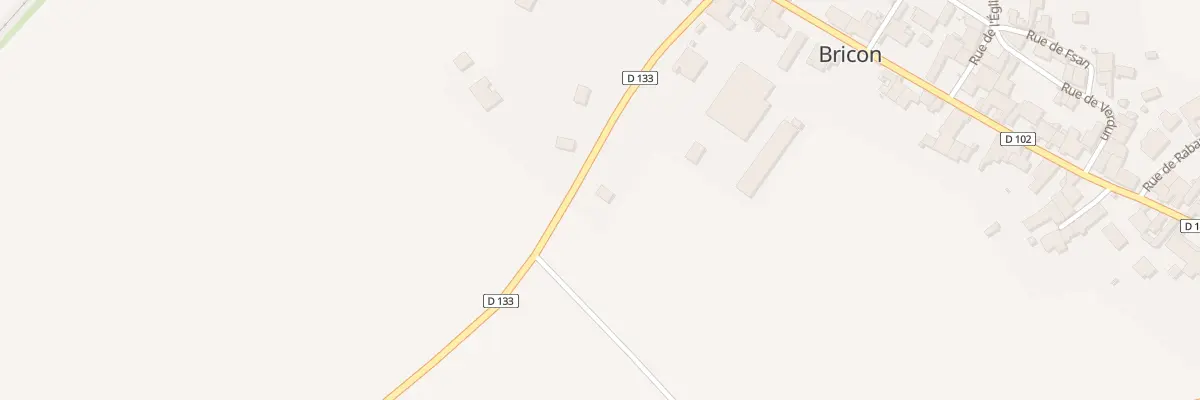 Plan du 3 Rue de Chateauvillain à Bricon