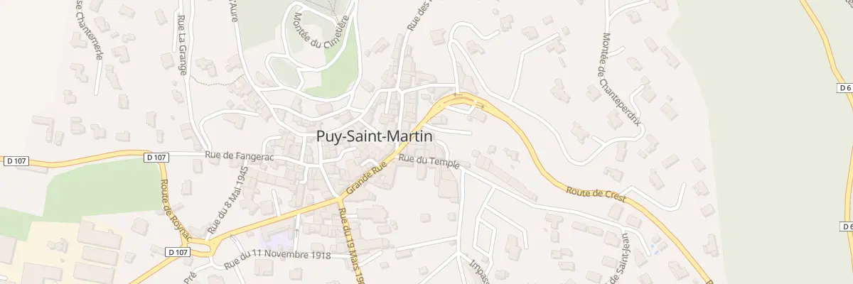 Plan du 5110 Le Village à Puy-Saint-Martin