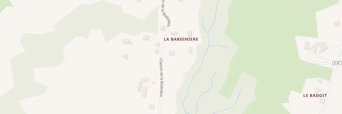 Plan du 354 Che de la Bardinière à Estrablin