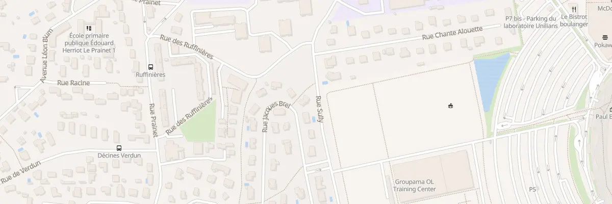 Plan du 55 Rue Jacques Brel à Décines-Charpieu