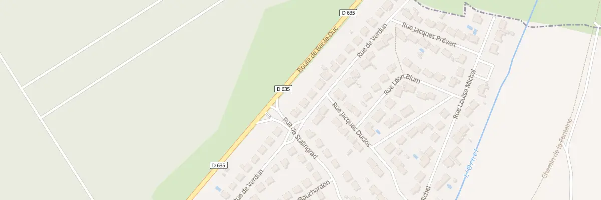 Plan du 53 Rue de Verdun à Bettancourt-la-Ferrée