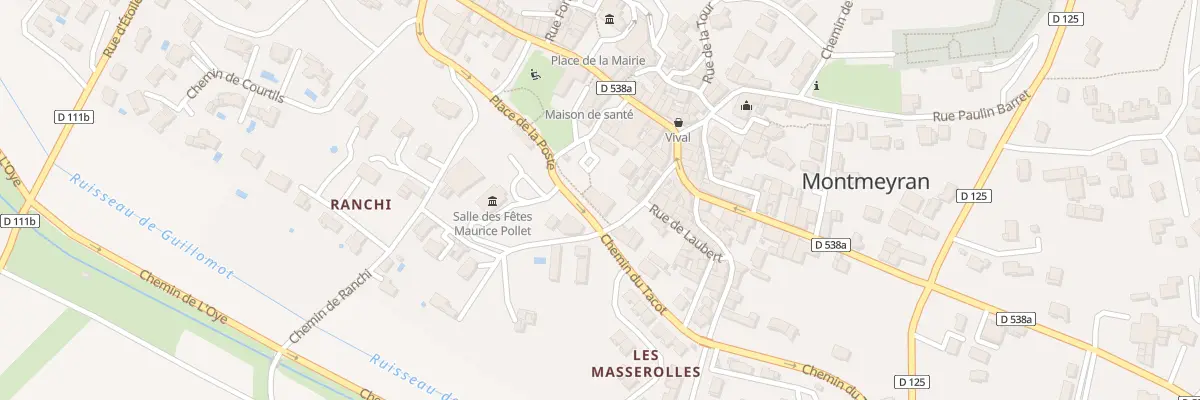 Plan du 1 Pl de la Poste à Montmeyran