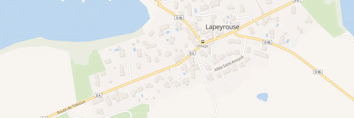 Plan du 92 Rte de Trevoux à Lapeyrouse