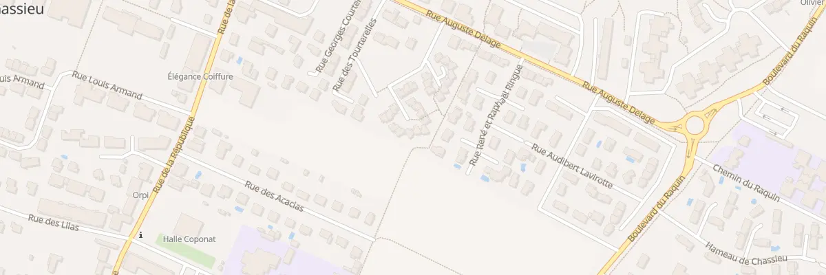 Plan du 6 Rue du Constantin à Chassieu