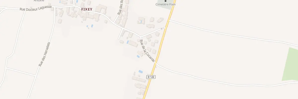 Plan du 4 Rue de la Cocarde à Fixin