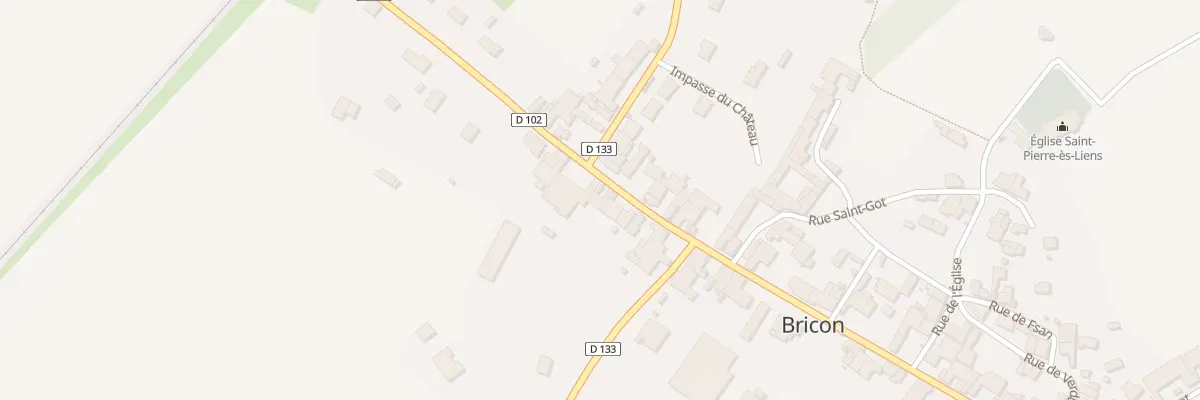 Plan du 65 Rue du Marechal Leclerc à Bricon