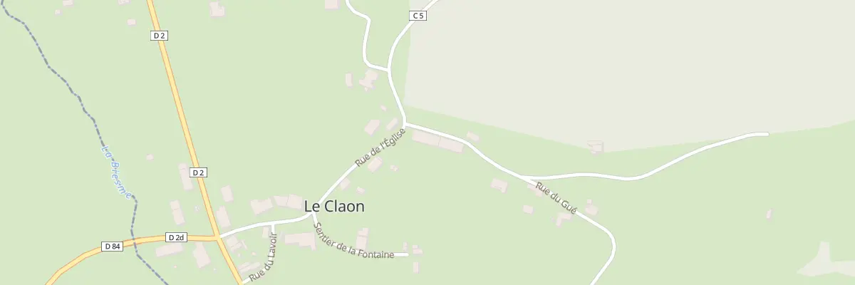 Plan du 1 Rue du Gue au Claon