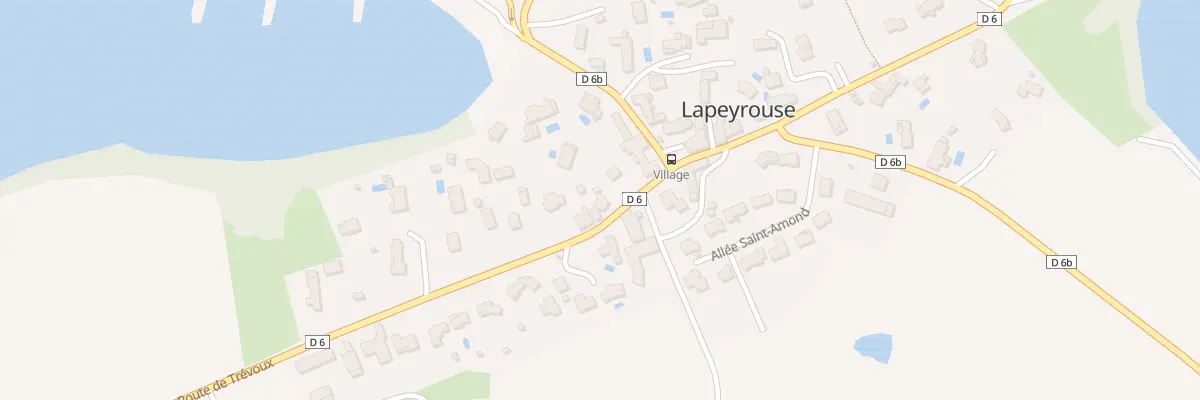 Plan du 68 Rte de Trevoux à Lapeyrouse
