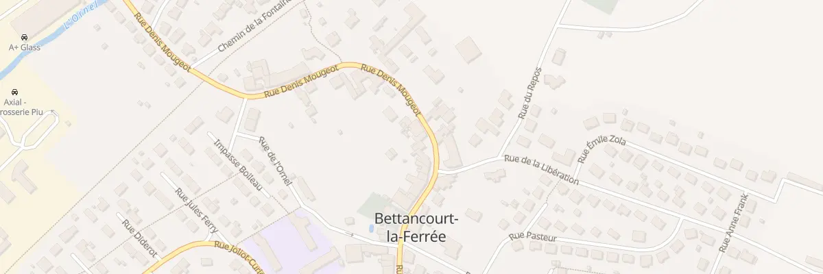 Plan du 50 Rue Denis Mougeot à Bettancourt-la-Ferrée