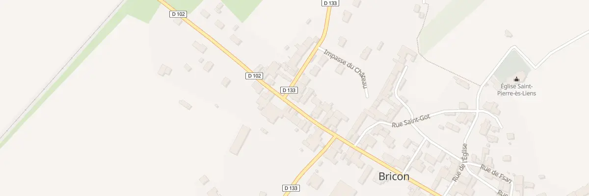 Plan du 76 Rue du Marechal Leclerc à Bricon