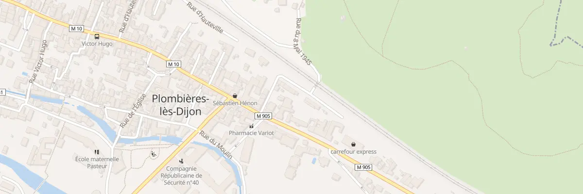 Plan du 2 Rue du Huit Mai 1945 à Plombières-lès-Dijon