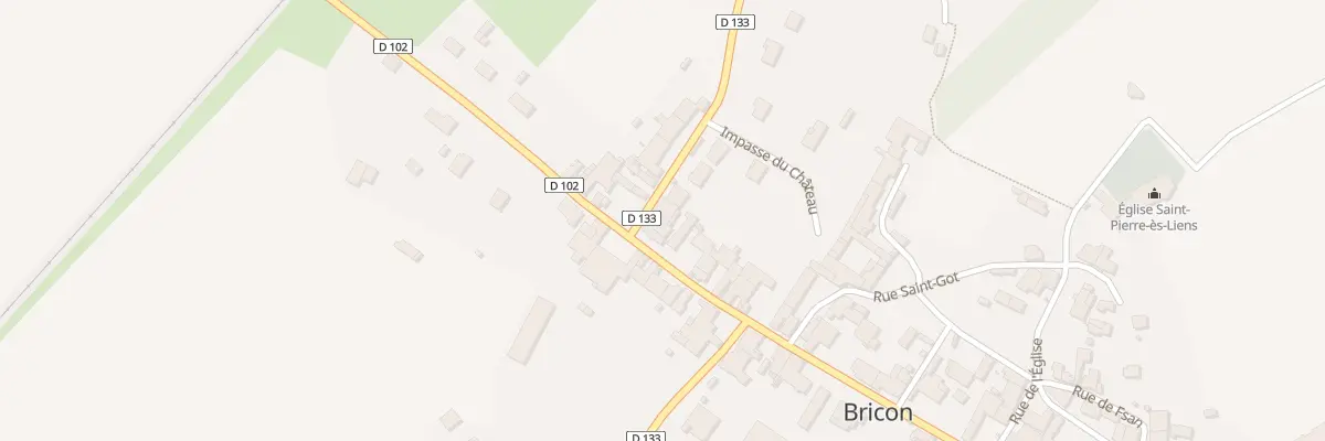 Plan du 2 Rue du Marechal Delattre à Bricon