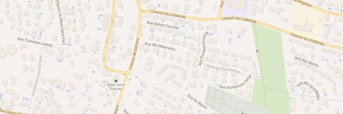 Plan du 8 Rue des Réservoirs à Chassieu