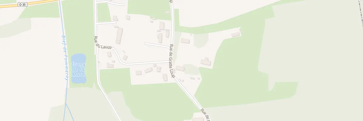 Plan du 1 Rue de Gratte Loup à Allériot