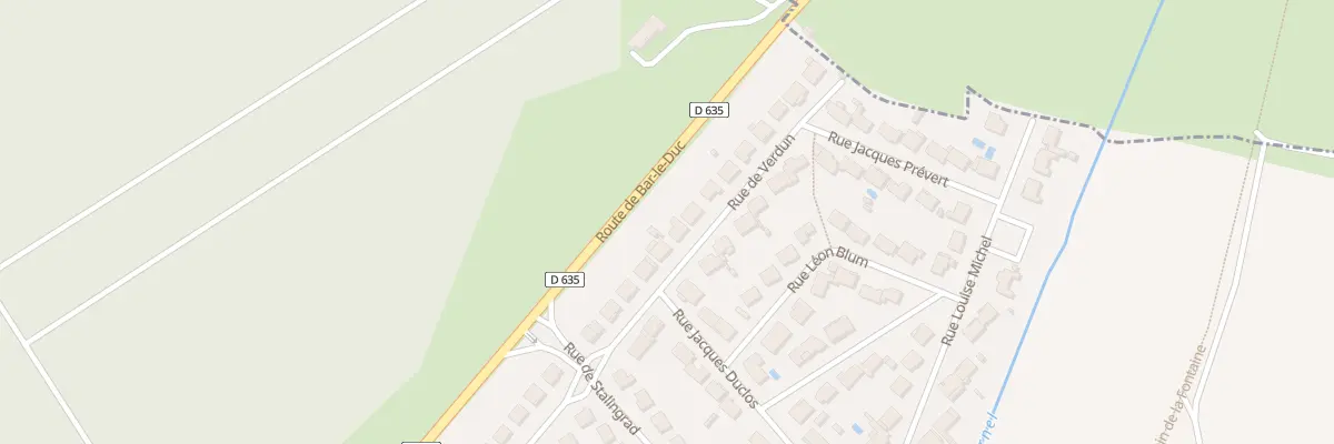 Plan du 61 Rue de Verdun à Bettancourt-la-Ferrée