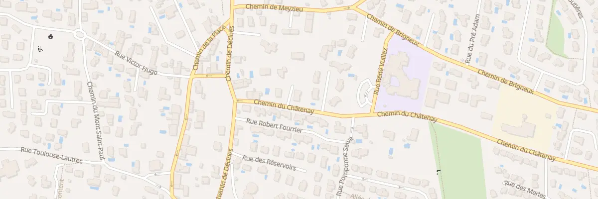 Plan du 9 Rue du Chatenay à Chassieu