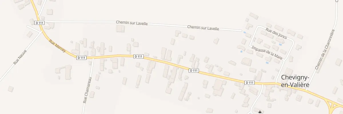 Plan du 18 Rue Mercey à Chevigny-en-Valière