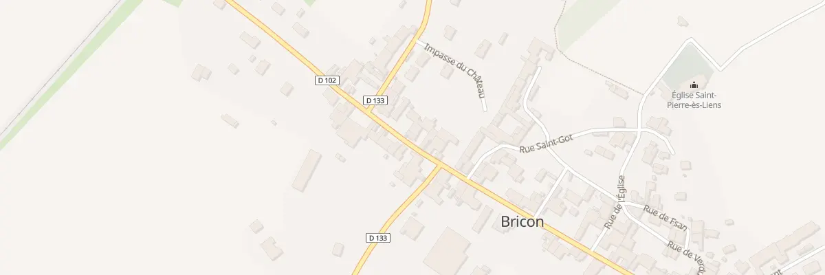 Plan du 70 Rue du Marechal Leclerc à Bricon