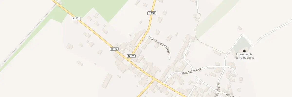 Plan du 6 Rue du Marechal Delattre à Bricon