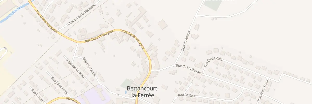Plan du 45 Rue Denis Mougeot à Bettancourt-la-Ferrée